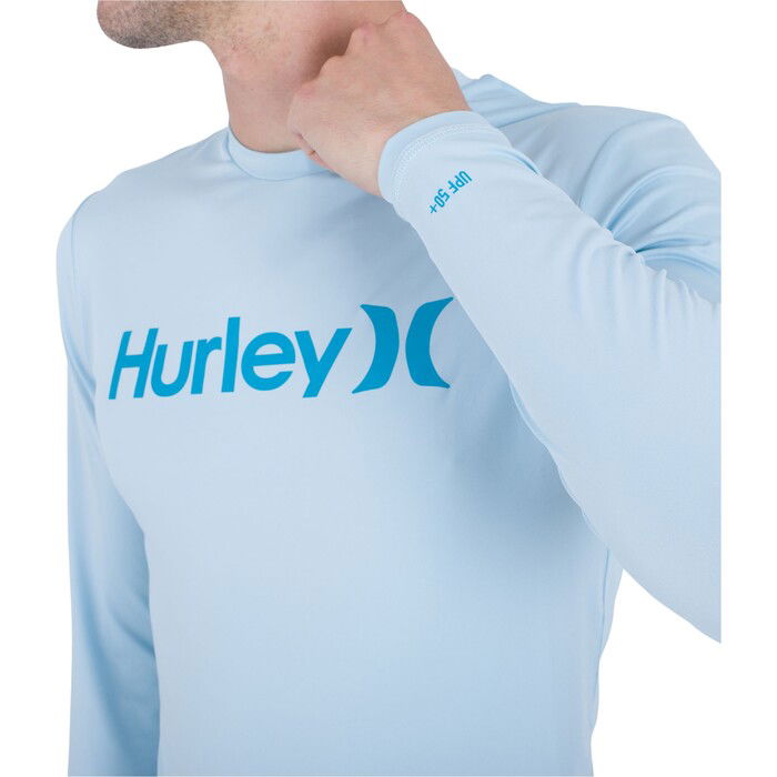 2024 Hurley Hombres Chaleco De Licra De Manga Larga One And Only Quickdry MAT0001020 - Sea Haze